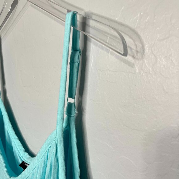 Torrid Blue Mini Challis Trapeze Sleeveless Pocketed Dress 3 3X 22/24 - Picture 7 of 7